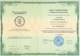 Arborist services certificate (image)